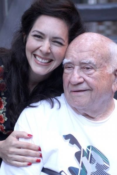 Dahlia Waingort with Ed Asner Photo