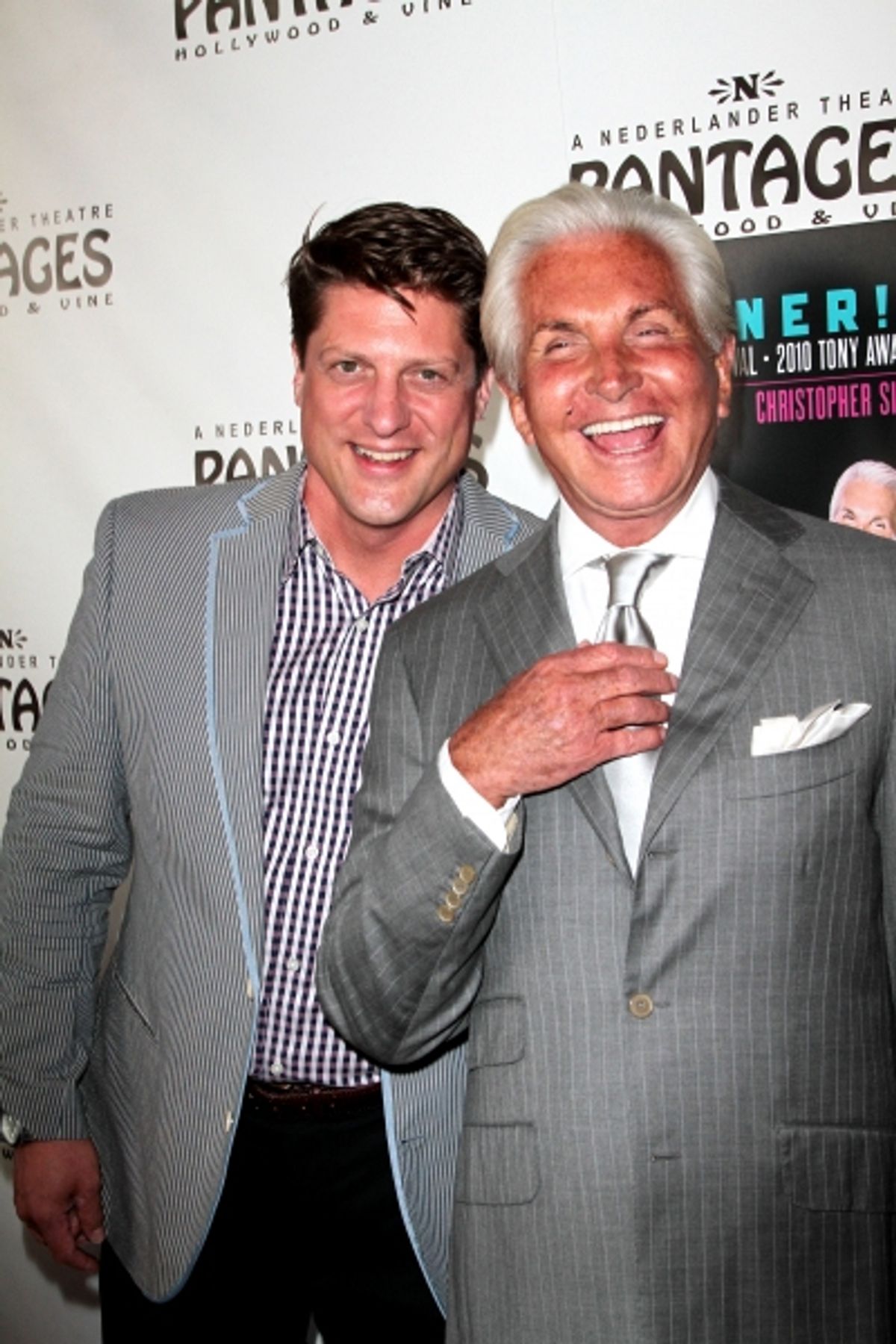 Christopher Sieber and George Hamilton at 