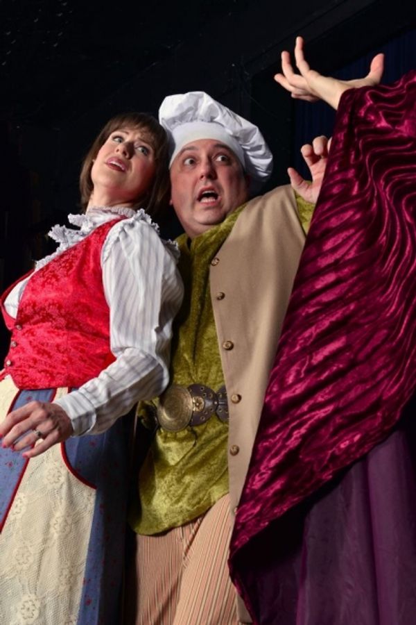 Janette Bruce, Anthony Just and Mallory Gleason's scary hand gesture. Photo