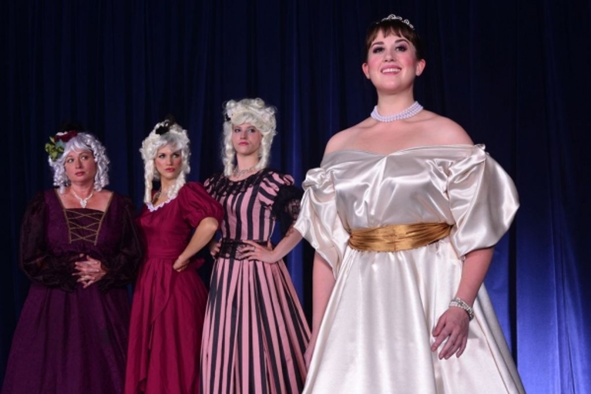Laura Crockarell and Cinderella's stepmother and stepsisters at 