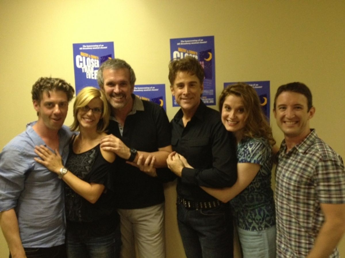 Tony Award winner Christian Borle joins the cast, Jenn Colella, George Dvorsky, Sal Viviano, Christiane Noll and Andrew Gerle following a recent performance. at 