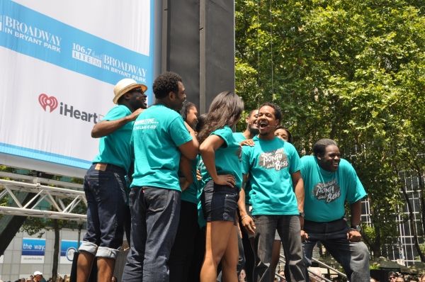 Nikki Renee Daniels, Trevon Davis, Nathaniel Stampley and The Cast of The Gershwins'  Photo