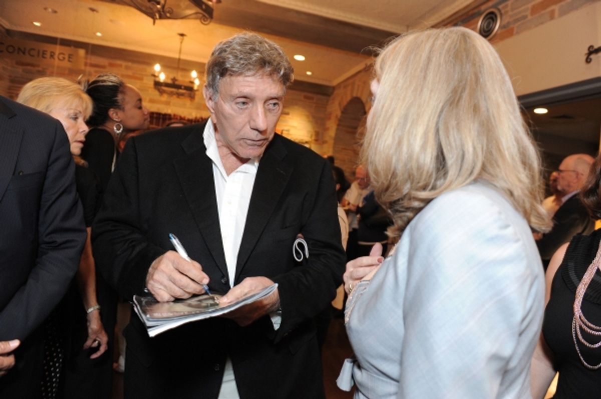 William Peter Blatty attends the world premiere opening of 'The Exorcist' at the Geffen Playhouse on Wednesday July 11, 2012 in Westwood, California.  (Photo by Jordan Strauss/Invision for the Geffen Playhouse/AP Images) at 