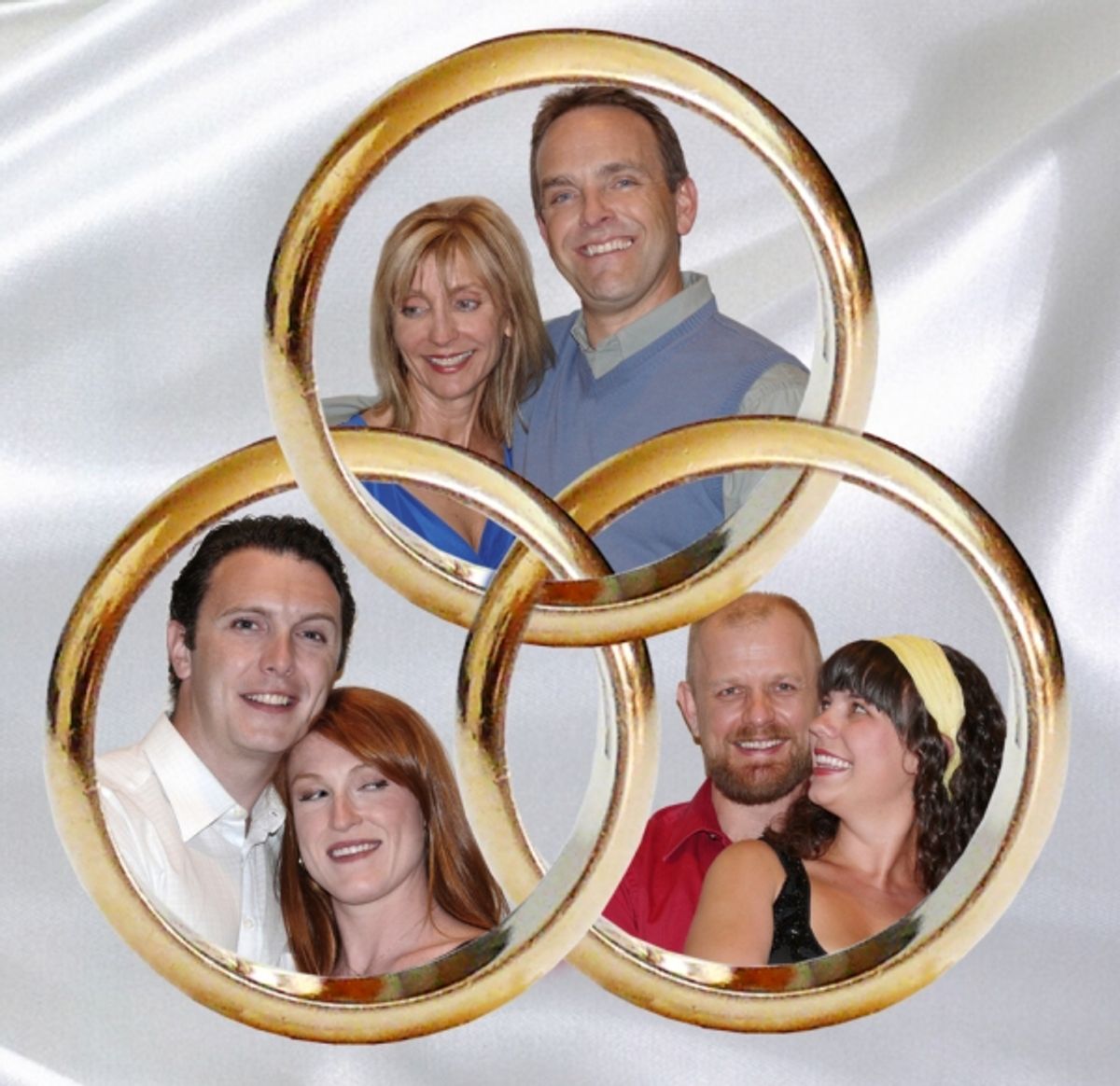 Photo Top: Scott Bellot and Patty Ionoff Left: James O'Hagan-Murphy and Kirsten Deane Right: Brock Benson and Samara Bridwell at 