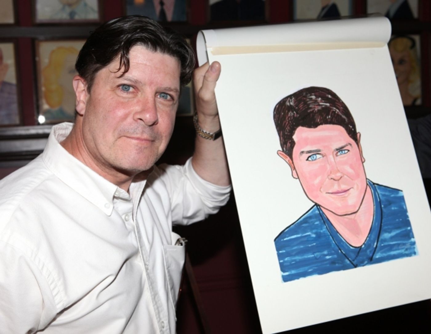 Photo Coverage: NICE WORK IF YOU CAN GET IT's Michael McGrath Gets Sardi's Caricature  Image