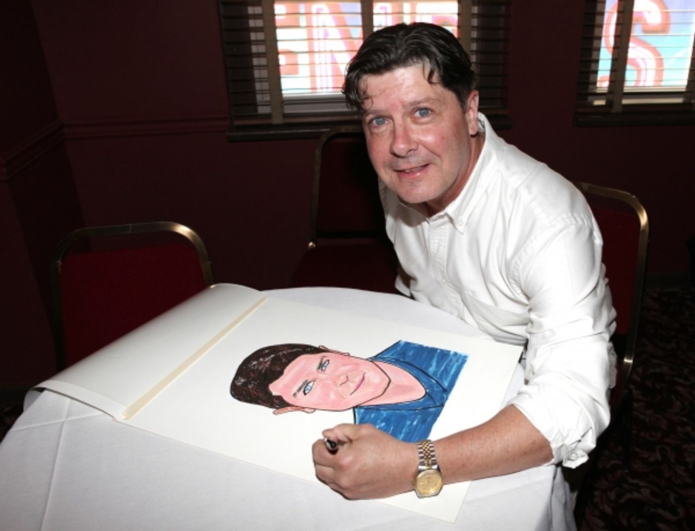 Photo Coverage: NICE WORK IF YOU CAN GET IT's Michael McGrath Gets Sardi's Caricature  Image