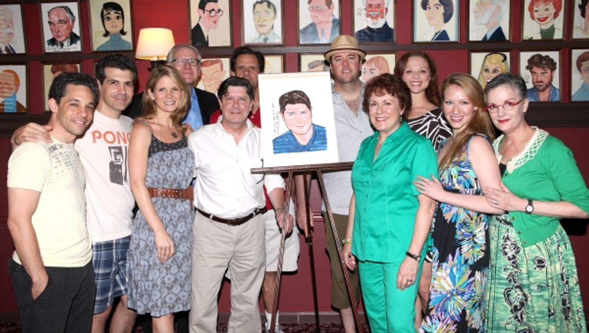 Kelli O'Hara, Michael McGrath, Terry Beaver, Michael Martin, Chris Sullivan, Judy Kaye and the cast at 