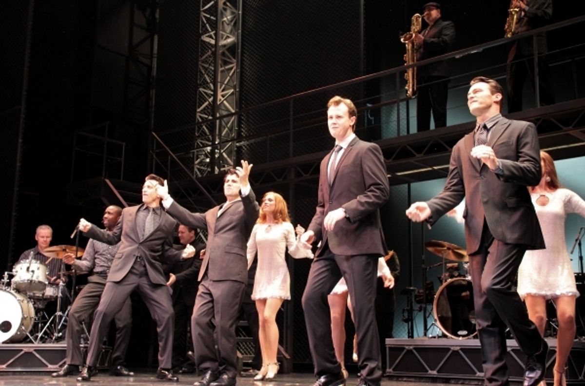Andy Karl, John Lloyd Young, Quinn VanAntwerp, Matt Bogart at 
