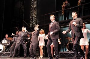 Andy Karl, John Lloyd Young, Quinn VanAntwerp, Matt Bogart Photo