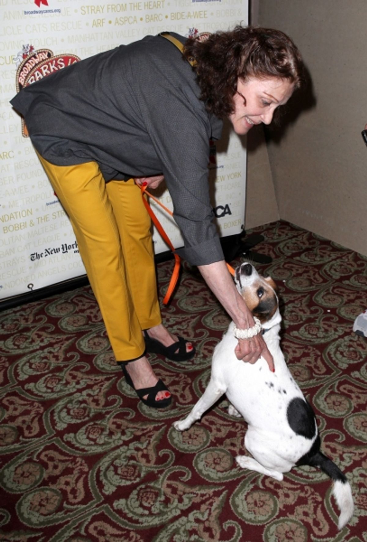 Linda Lavin with her Dog Mickey   at 