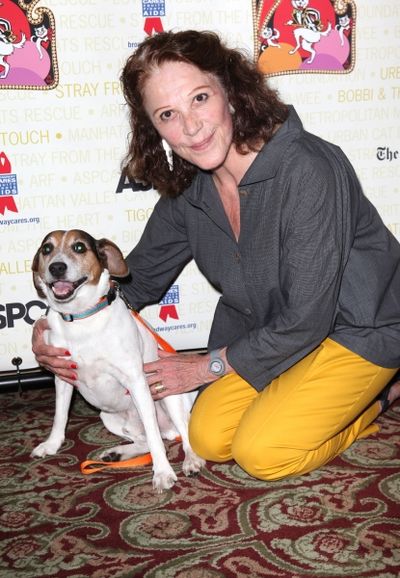 Linda Lavin with her Dog Mickey   Photo