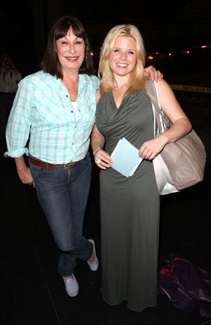 Anjelica Huston (SMASH) & Megan Hilty (SMASH)   Photo