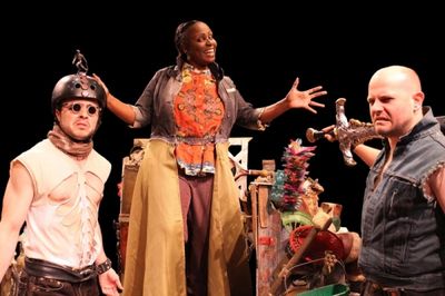 Pictured L-R are Bud (Ross Bautsch), Zetta (Tamara Siler), and Coke (David Wald). Photo