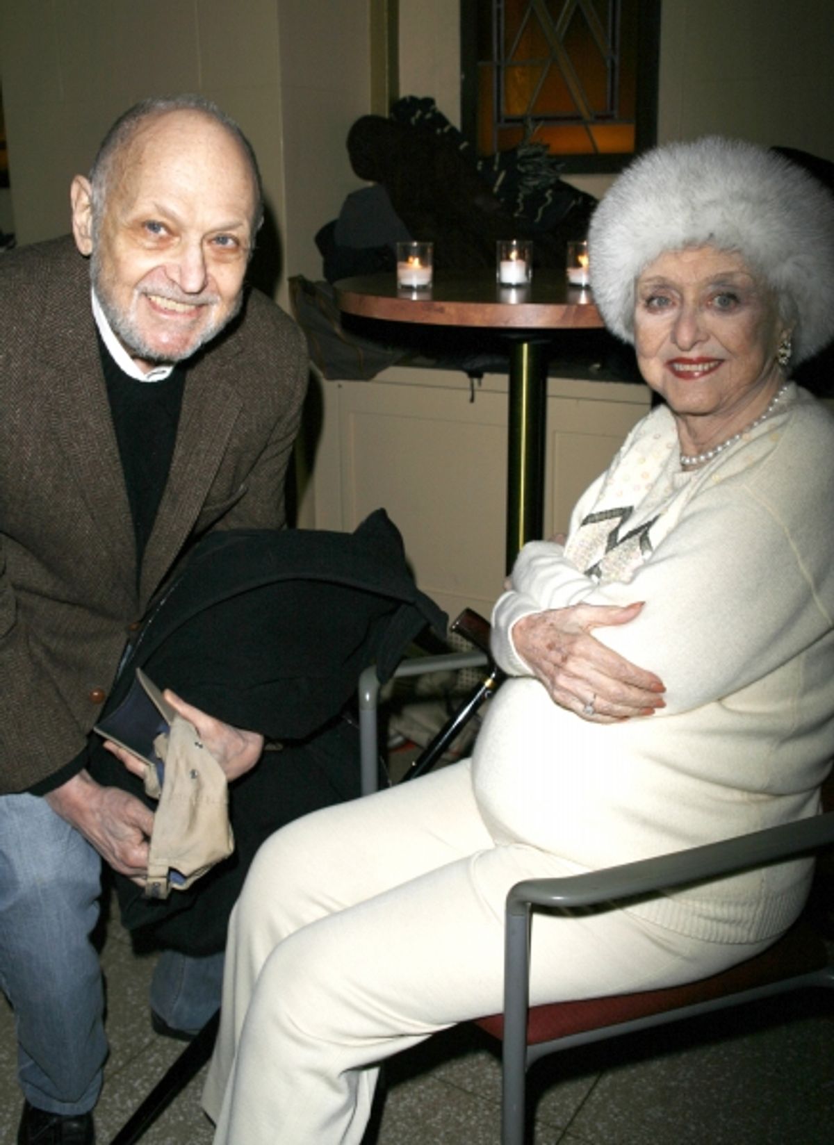 Charles strouse & Celeste Holm attending the closing night after party for APPLAUSE at NY City Center Encores! New York City, February 10, 2008 at 