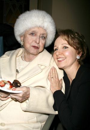 Celeste Holm (Karen Richards - ALL ABOUT EVE) & Kate Burton (Karen Richards - APPLAUSE) attending the closing night after party for APPLAUSE at NY City Center Encores! New York City, February 10, 2008 @ BroadwayWorld Celeste Holm (Karen Richards - ALL ABOUT EVE) & Kate Burton (Karen Richards - APPLAUS Photo