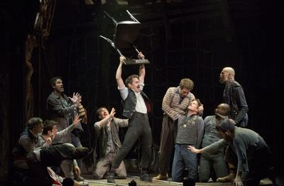 Matthew Saldivar and cast of PETER AND THE STARCATCHER Photo