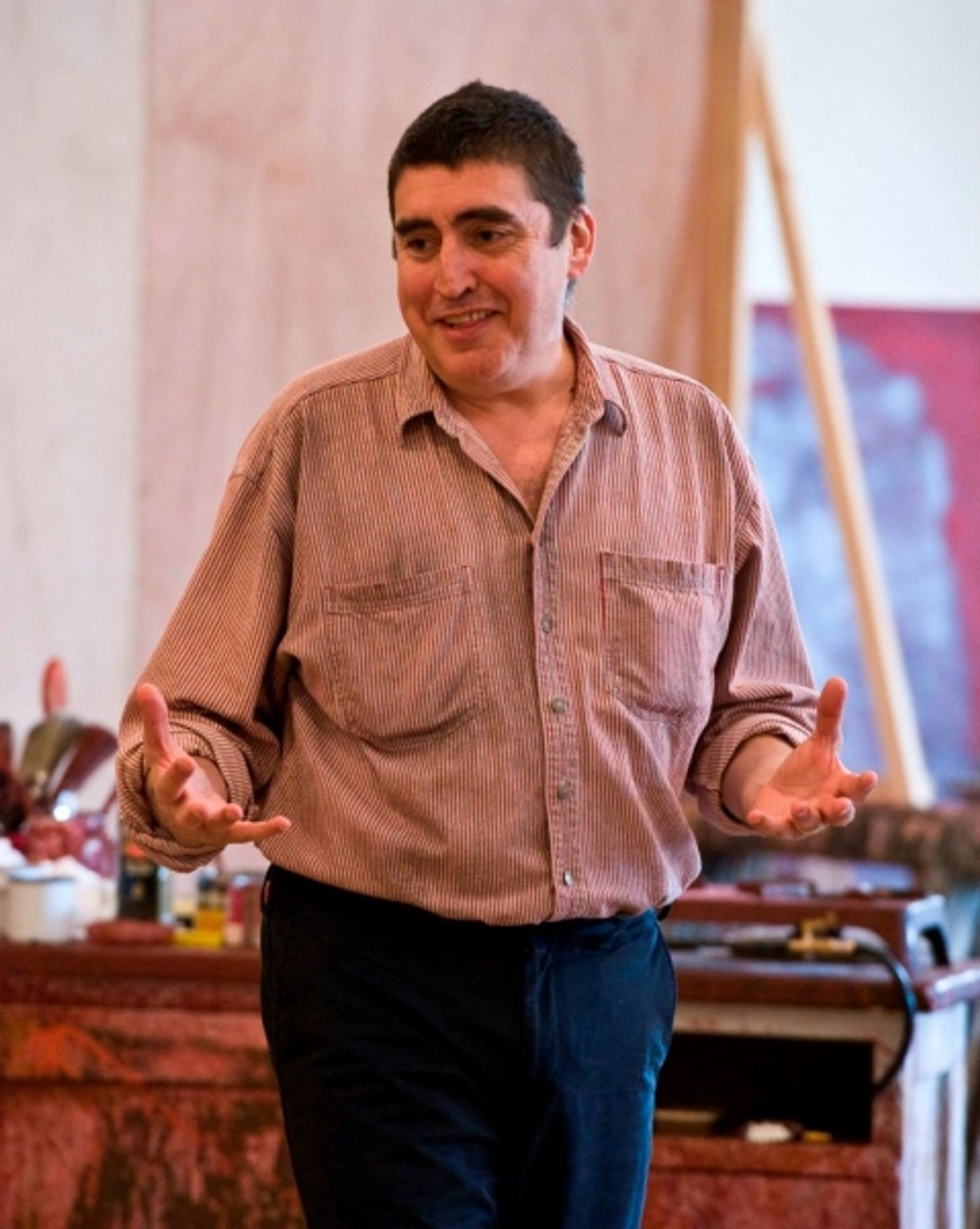 Photo Flash: Inside CTG's RED Rehearsals with Jonathan Groff and Alfred Molina!  Image