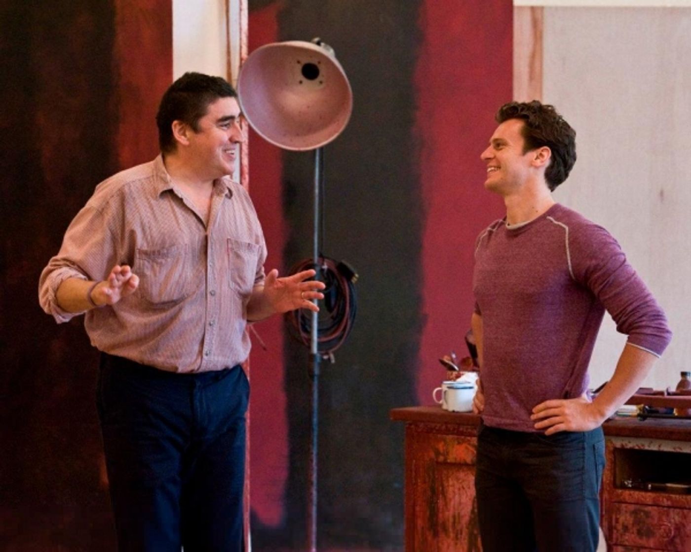 Photo Flash: Inside CTG's RED Rehearsals with Jonathan Groff and Alfred Molina!  Image