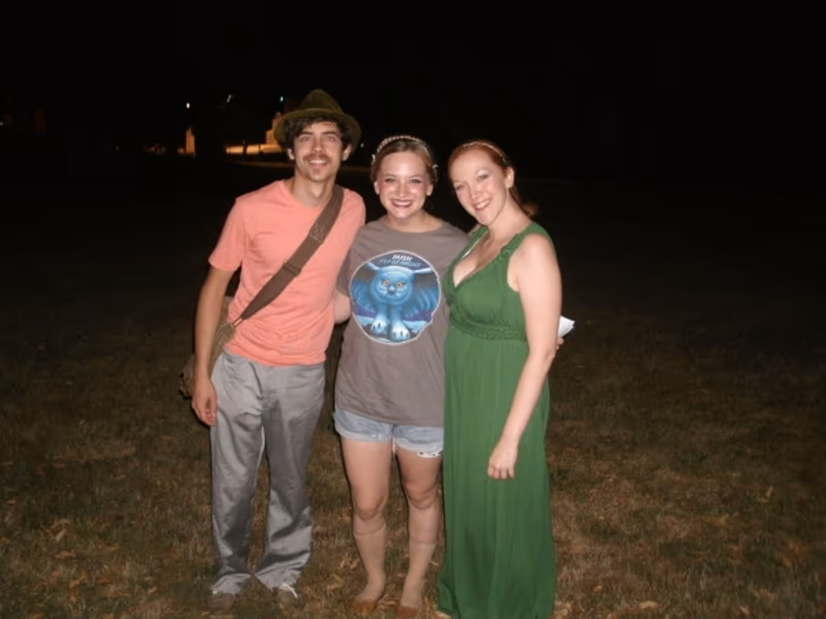 Nate Santana, Emma Thatcher and Whitney Morse at Opening Night at First Folio Theatre's THE MERCHANT OF VENICE