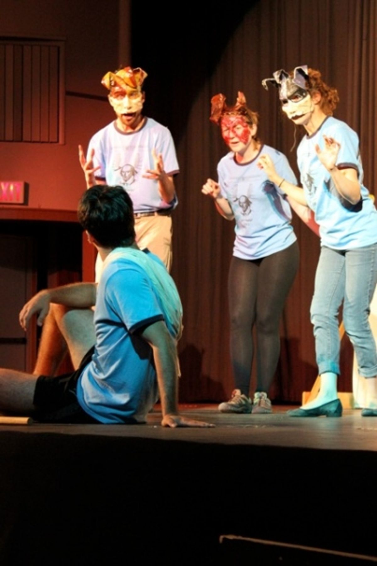 Patrick Siler, Tara Bradway and Rachel Ritacco as the Hesperides at 