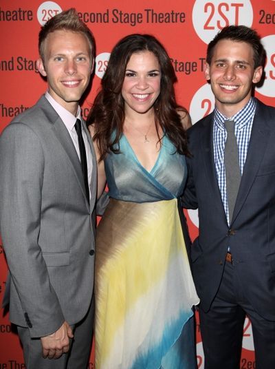Justin Paul, Lindsey Mendez & Benj Pasek Photo