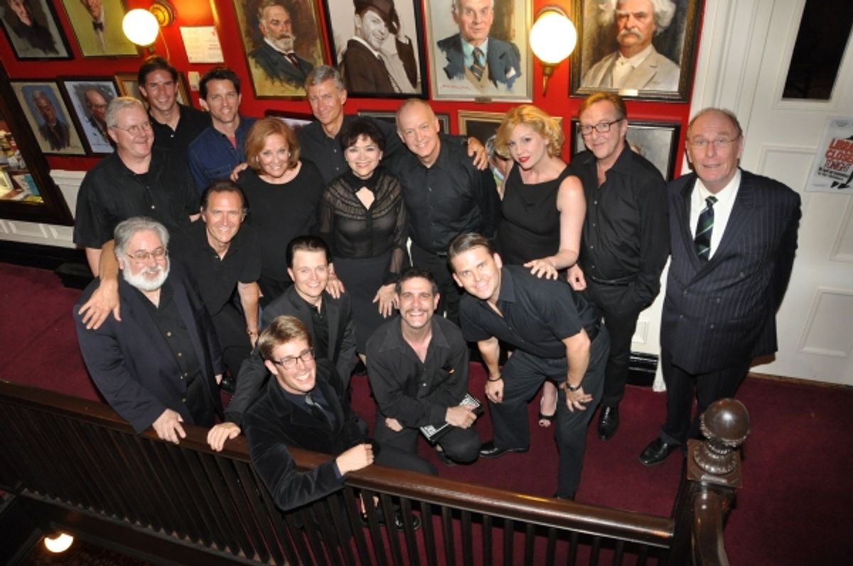 Tonight's Cast-Dan Daily, Frank DiLella, Jon Patrick Walker, Cynthia Harris, David Garrison, Linda Hart, Reed Birney, Karen Stanion, Edward Hibbert, Paxton Whitehead, John Martello, Victor Slezak, Sean McNall, Jordan Coughtry, Adam Feldman and Robert Crie at 