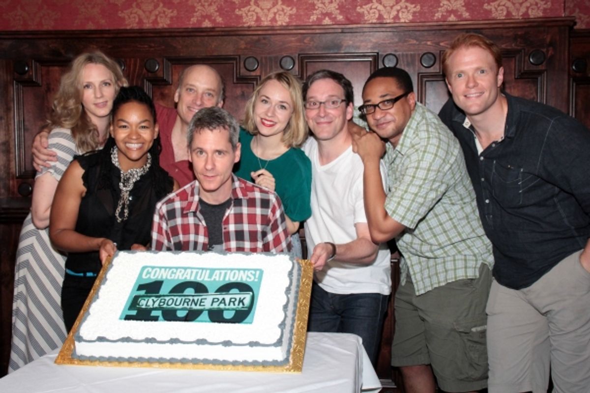 Christina Kirk, Crystal A. Dickinson, Bruce Norris, Frank Wood, Sarah Goldberg, Jeremy Shamos, Damon Gupton, Brendan Griffin at 