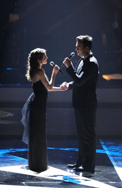 Laura Osnes and Cheyenne Jackson
 Photo