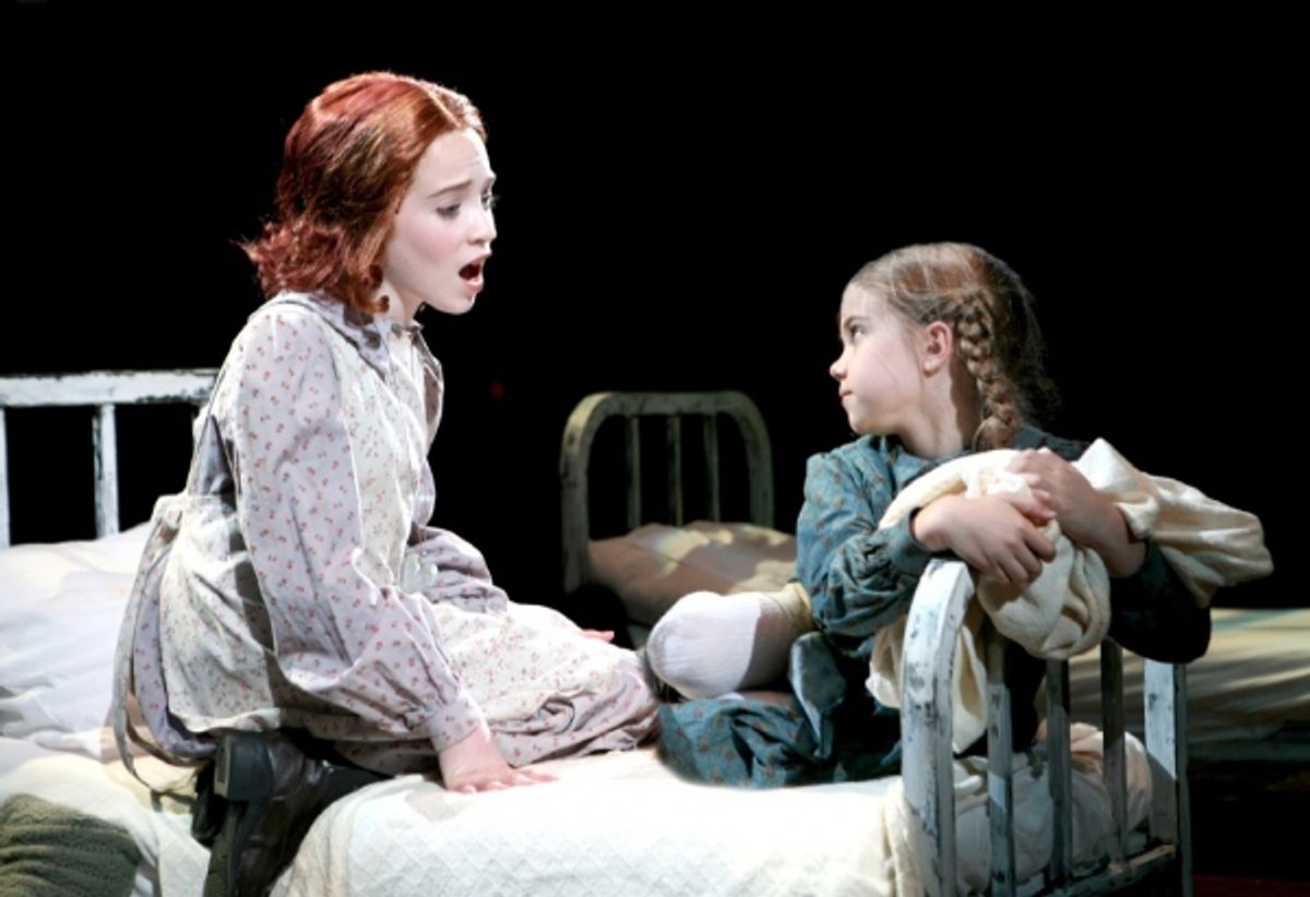 Lauren Weintraub (Annie) and Elena Carmichael (Molly) at 