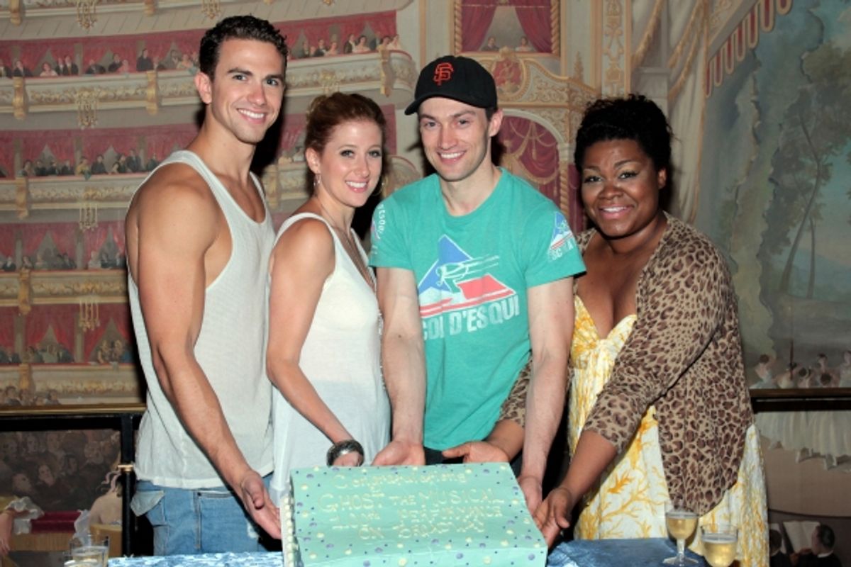 Richard Fleeshman, Caissie Levy, Bryce Pinkham, Da'Vine Joy Randolph at 
