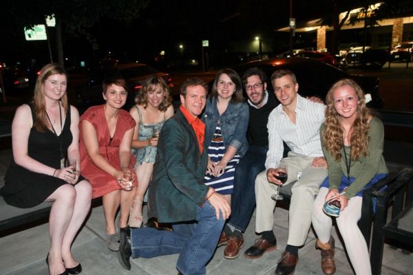 Kim Arnett, John B. Williford and Michael D. Jablonski with Music Circus Employees Photo