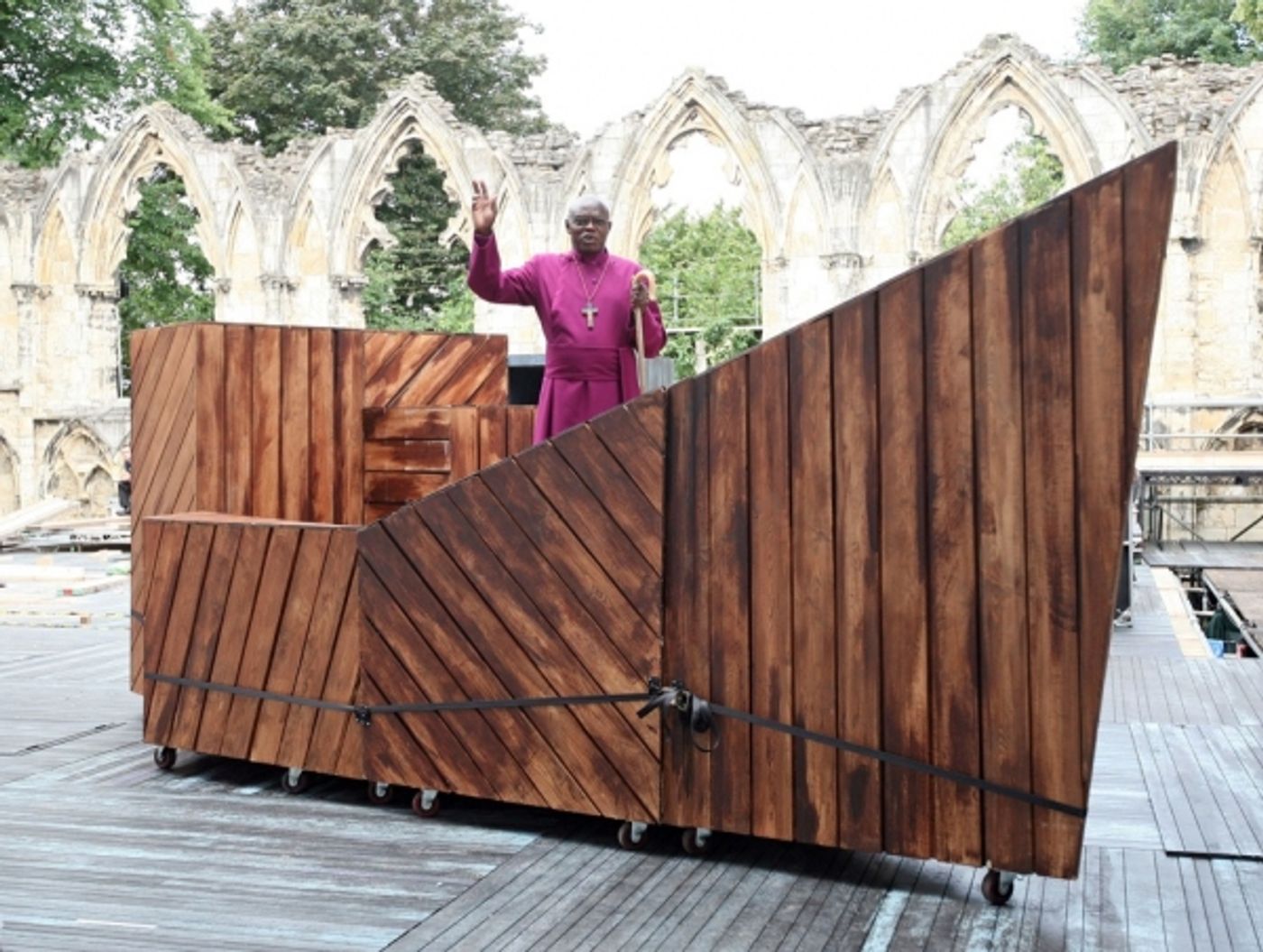 Photo Flash: Archbishop of York Boards Noah's Ark at YORK MYSTERY PLAYS Photo Flash: Archbishop of York Boards Noah's Ark at YORK MYSTERY PLAYS Image