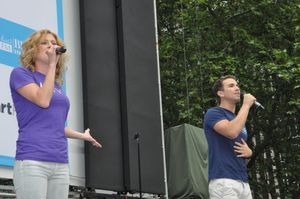 Caissie Levy and Richard Fleeshman Photo