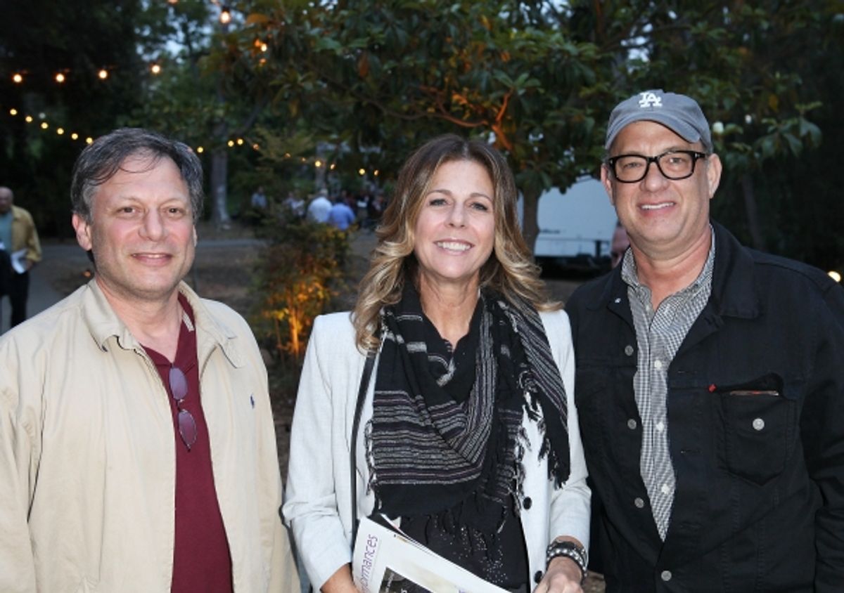 Ben Donenberg, Artistic Director Shakespeare Center of Los Angeles with Rita Wilson and Tom Hanks
 at 
