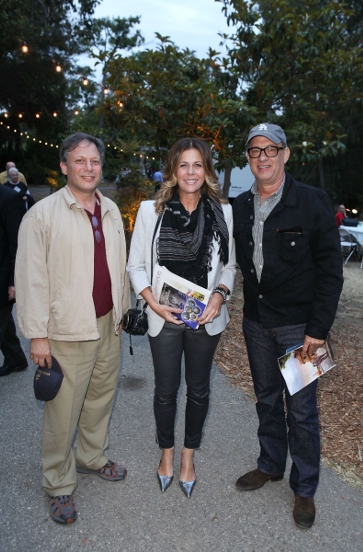 Ben Donenberg, Artistic Director Shakespeare Center of Los Angeles, with Rita Wilson and Tom Hanks
 at 