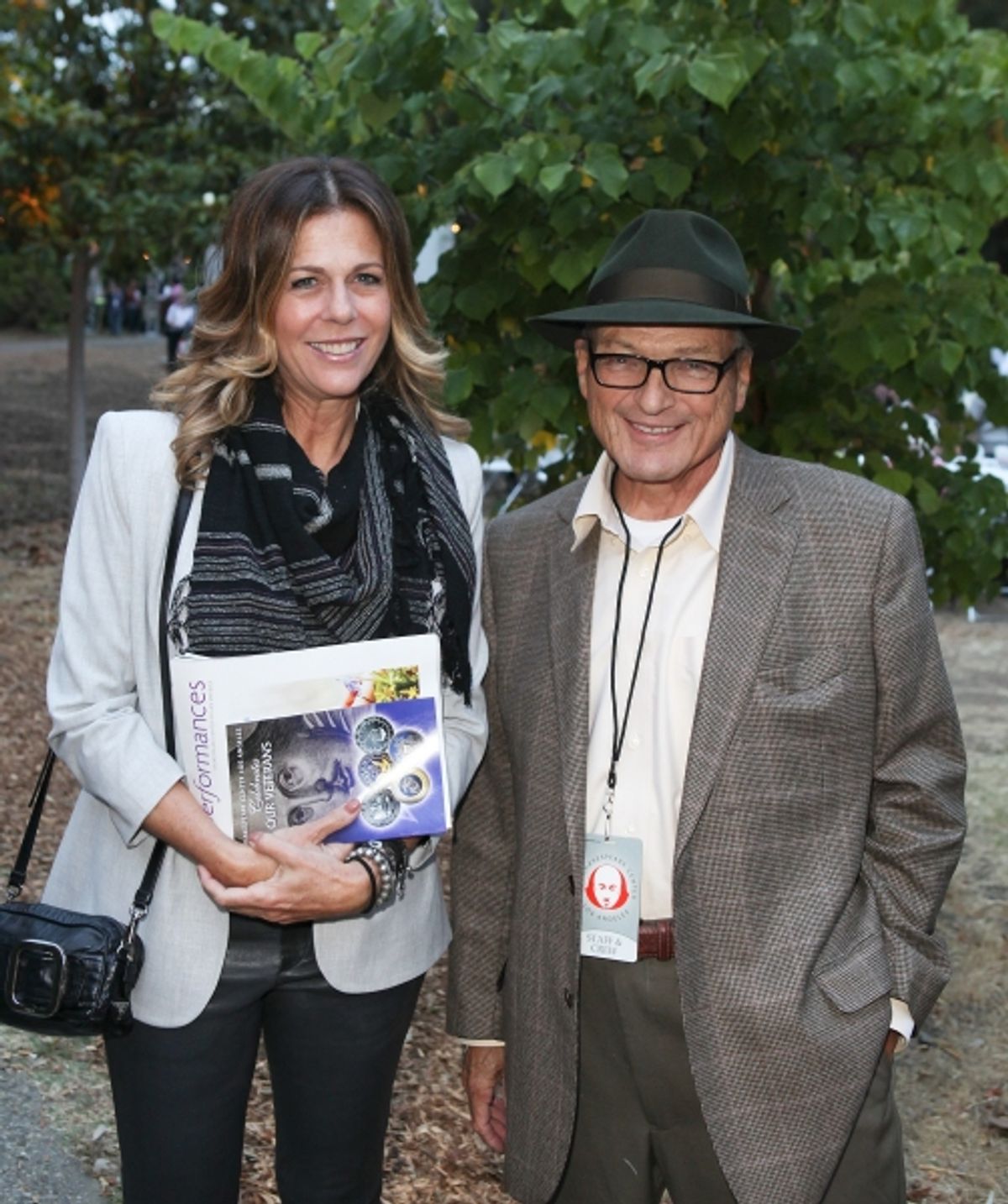 Rita Wilson and Patrick Stansfield, Board Member Shakespeare Center of Los Angeles at 