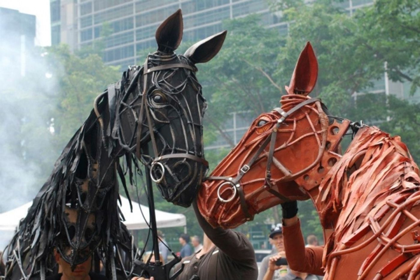 Photo Flash: WAR HORSE's Joey and Topthorn Hit the Streets of Toronto Photo Flash: WAR HORSE's Joey and Topthorn Hit the Streets of Toronto Image