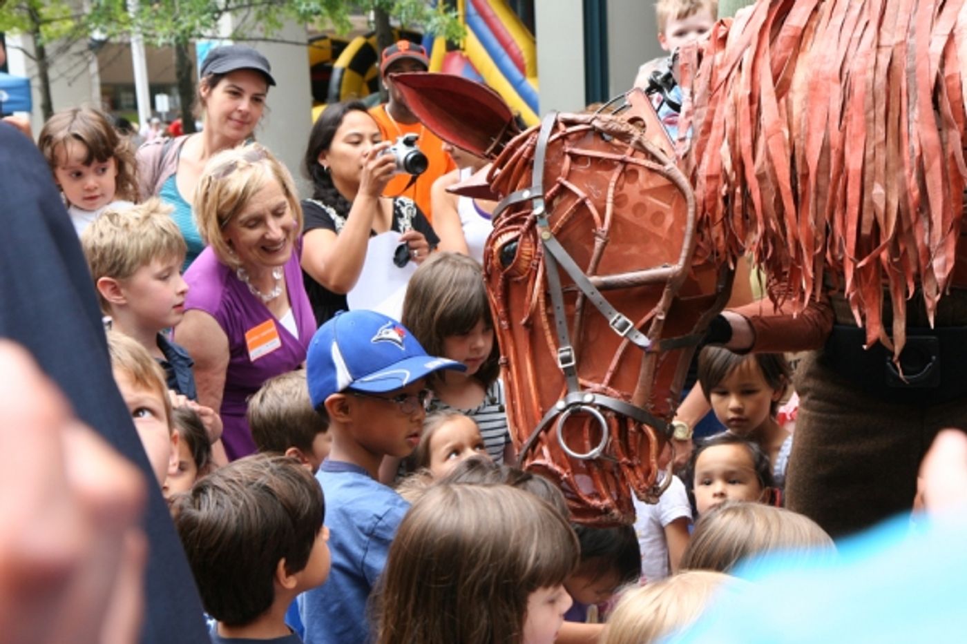 Photo Flash: WAR HORSE's Joey and Topthorn Hit the Streets of Toronto Photo Flash: WAR HORSE's Joey and Topthorn Hit the Streets of Toronto Image