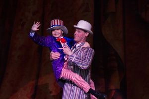 Miles Marmolejo as Young George M. Cohan and Robb McKindles as Jerry Cohan Photo