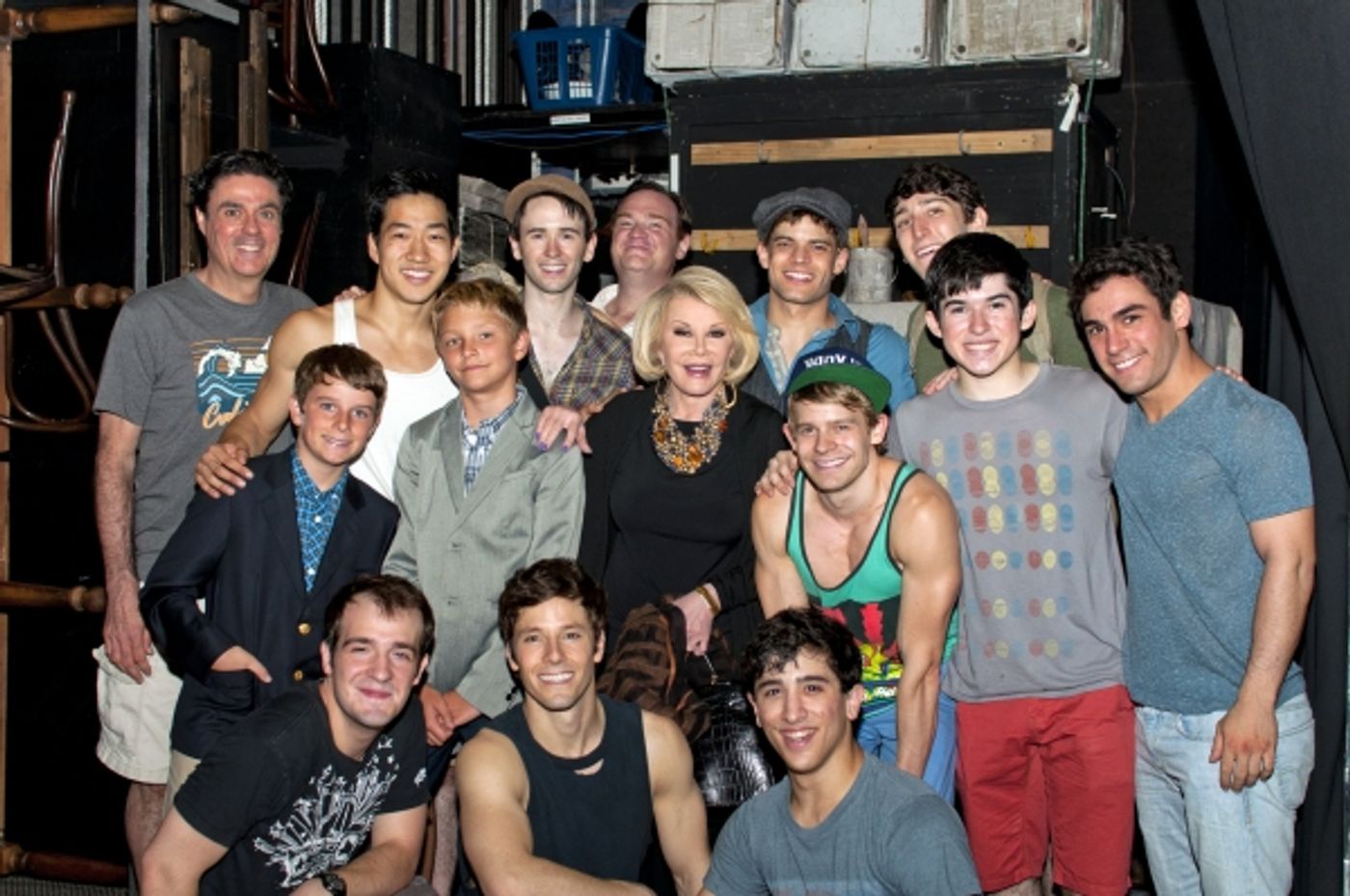 Photo Flash: Joan Rivers Visits NEWSIES! Photo Flash: Joan Rivers Visits NEWSIES! Image