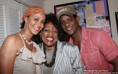 Jessye Norman visits STREETCAR Stars Nicole Ari Parker and Blair Underwood Photo