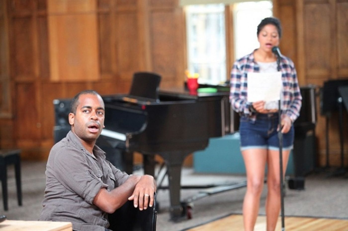 Photo Flash: Will Swenson and More in Rehearsal for Vassar Powerhouse's MURDER BALLAD  Image