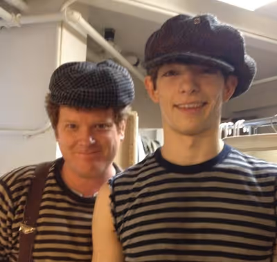 NEWSIES' Mark Aldrich ‏and Company Photo