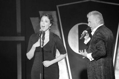 Peter Karrie and Rebecca Timmons Photo