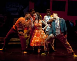 Carolyn Ferraro with Ben Chavez, Branden Mangan, Dion Grier and Alex Thompson as The  Photo