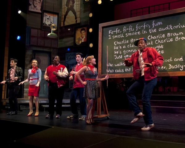 Alex Thompson and the Cast of Smokey Joe's Cafe (Adam Biner, Carolyn Ferraro, Dion Gr Photo