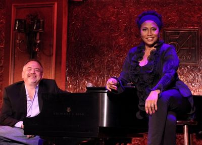 Jennifer Lewis with Marc Shaiman at Piano Photo
