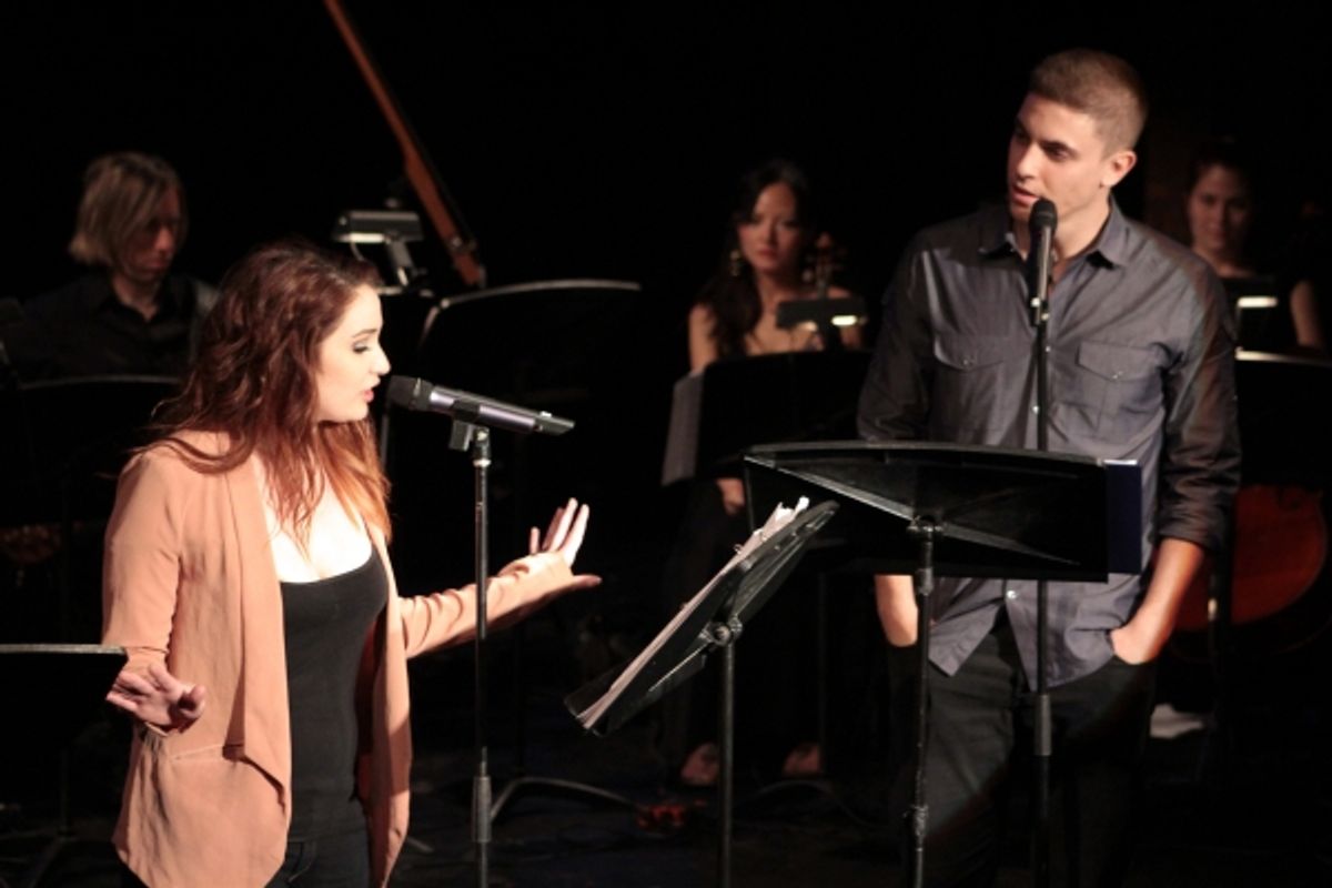 Emma Hunton, Derek Klena at 
