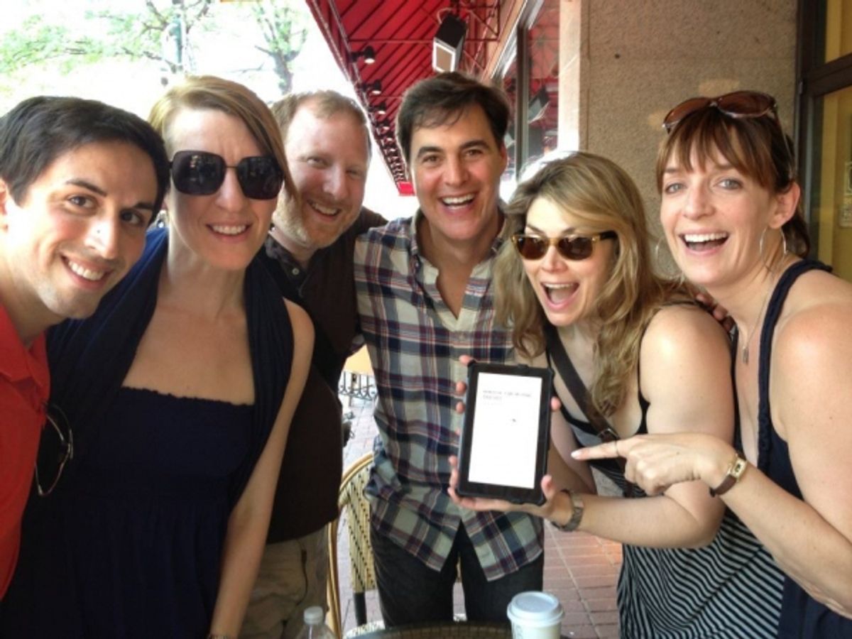 Matthew Scott, Susan Blackwell, Hunter Bell, James Clow, Heidi Blickenstaff, and Julia Murney at 