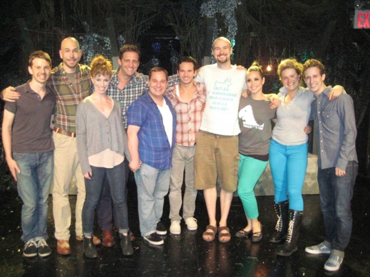Photo Flash: Jared Gertner & Colin Hanlon Visit TRIASSIC PARQ at SoHo Playhouse  Image